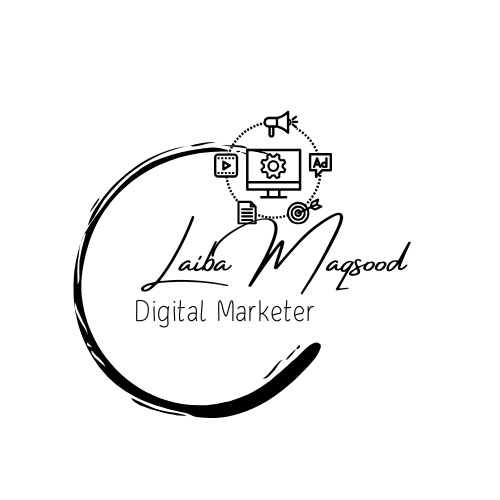 Black White Flat Illustrative Floral Design Logo